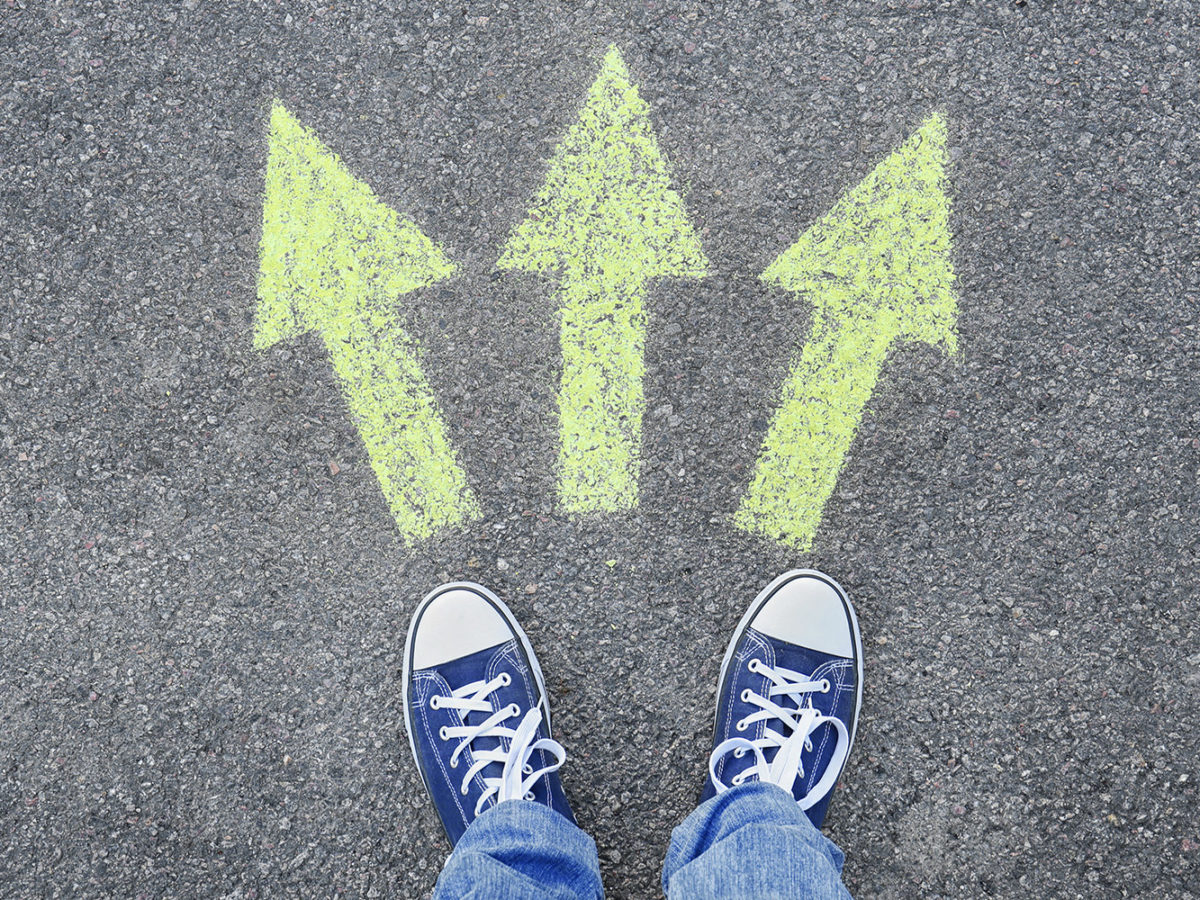 Drei mögliche Richtungen