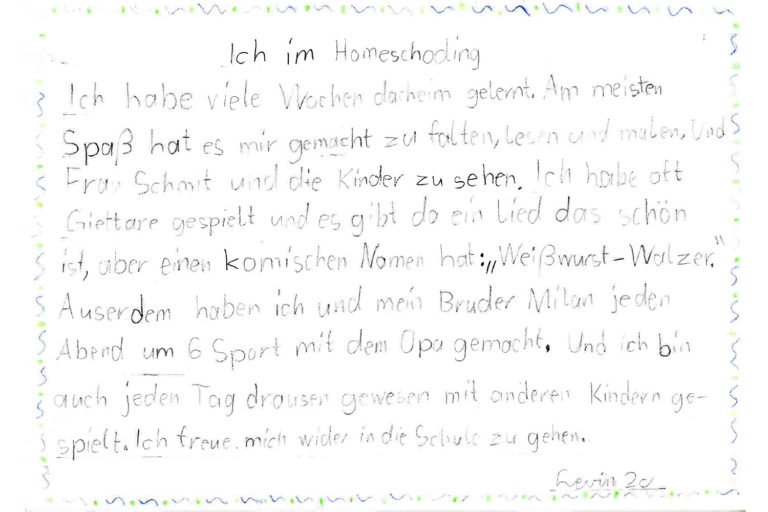 Homeschooling Impressionen